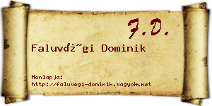Faluvégi Dominik névjegykártya